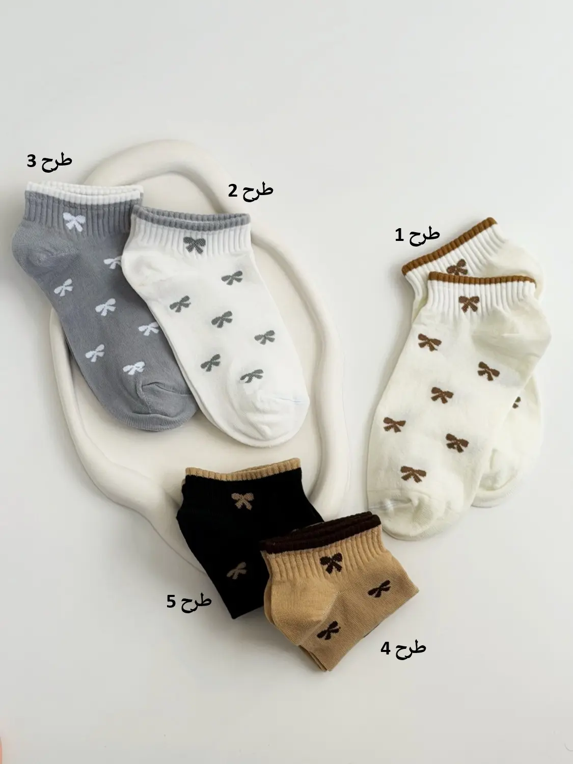 4567-جوراب مچی خال خالی